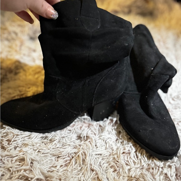Ankle faux suede cowboy boots - Picture 9 of 11